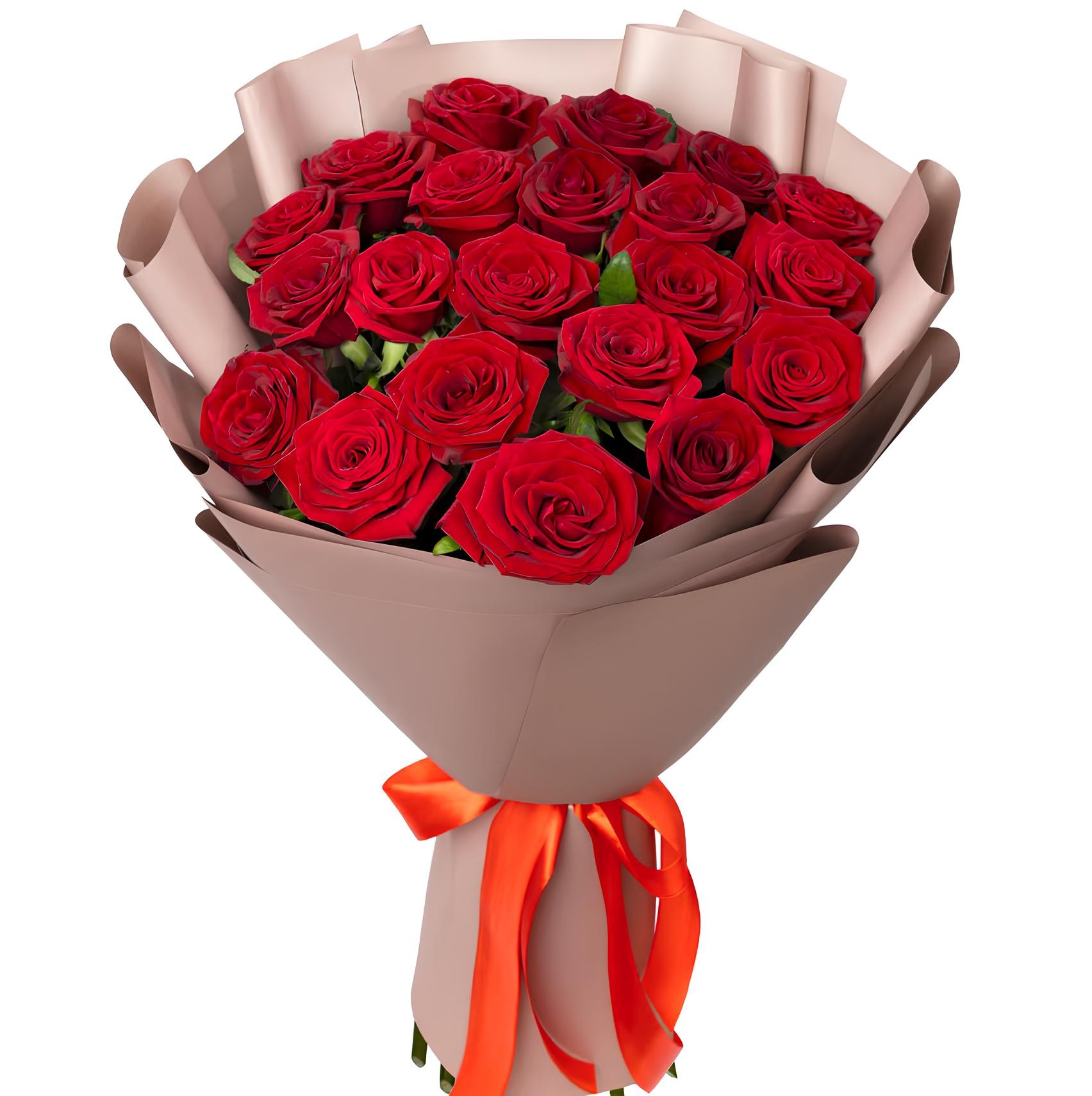 21 Adet Kırmızı Gül Buketi