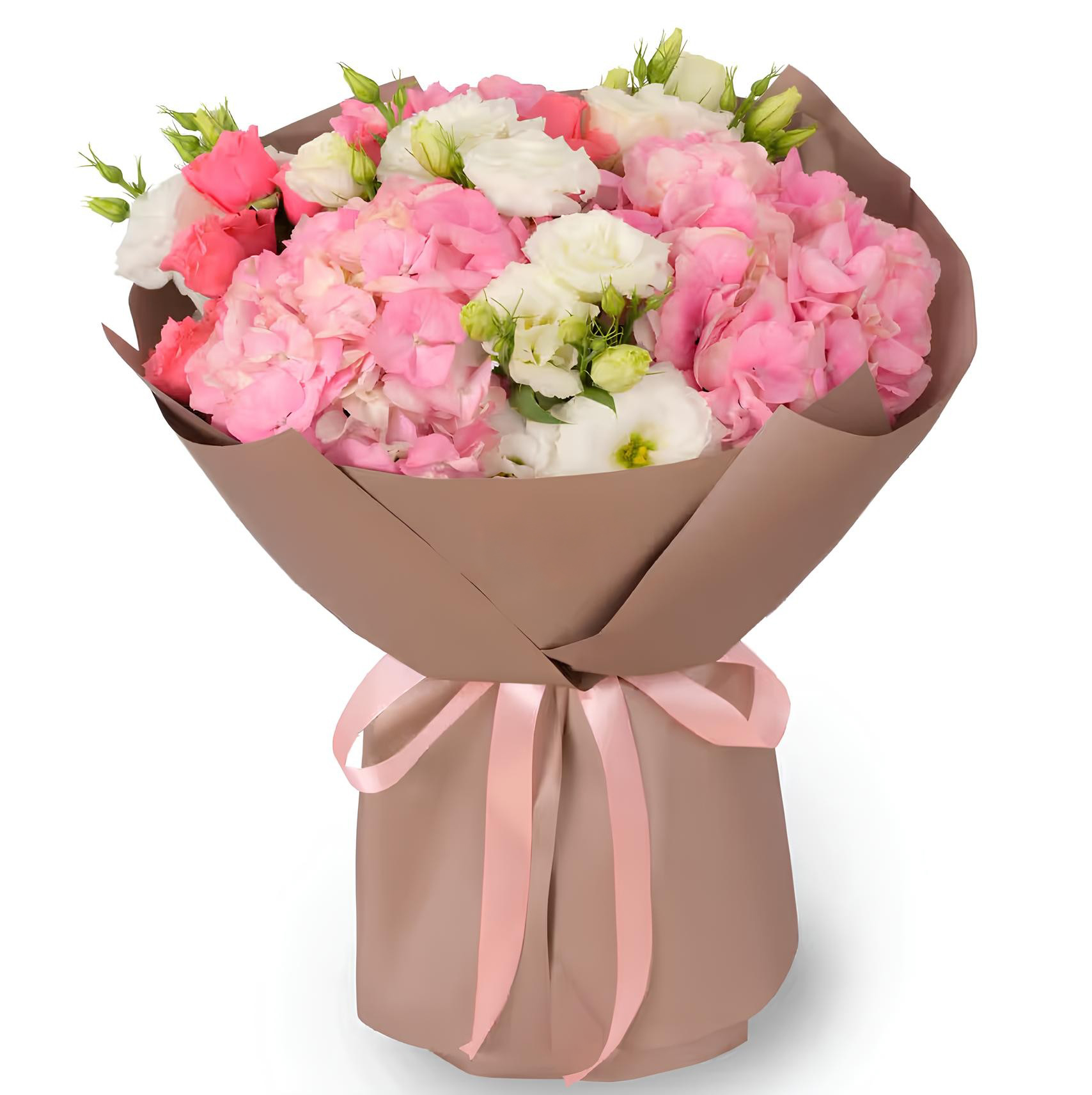 Ortanca Ve Pembe Buket